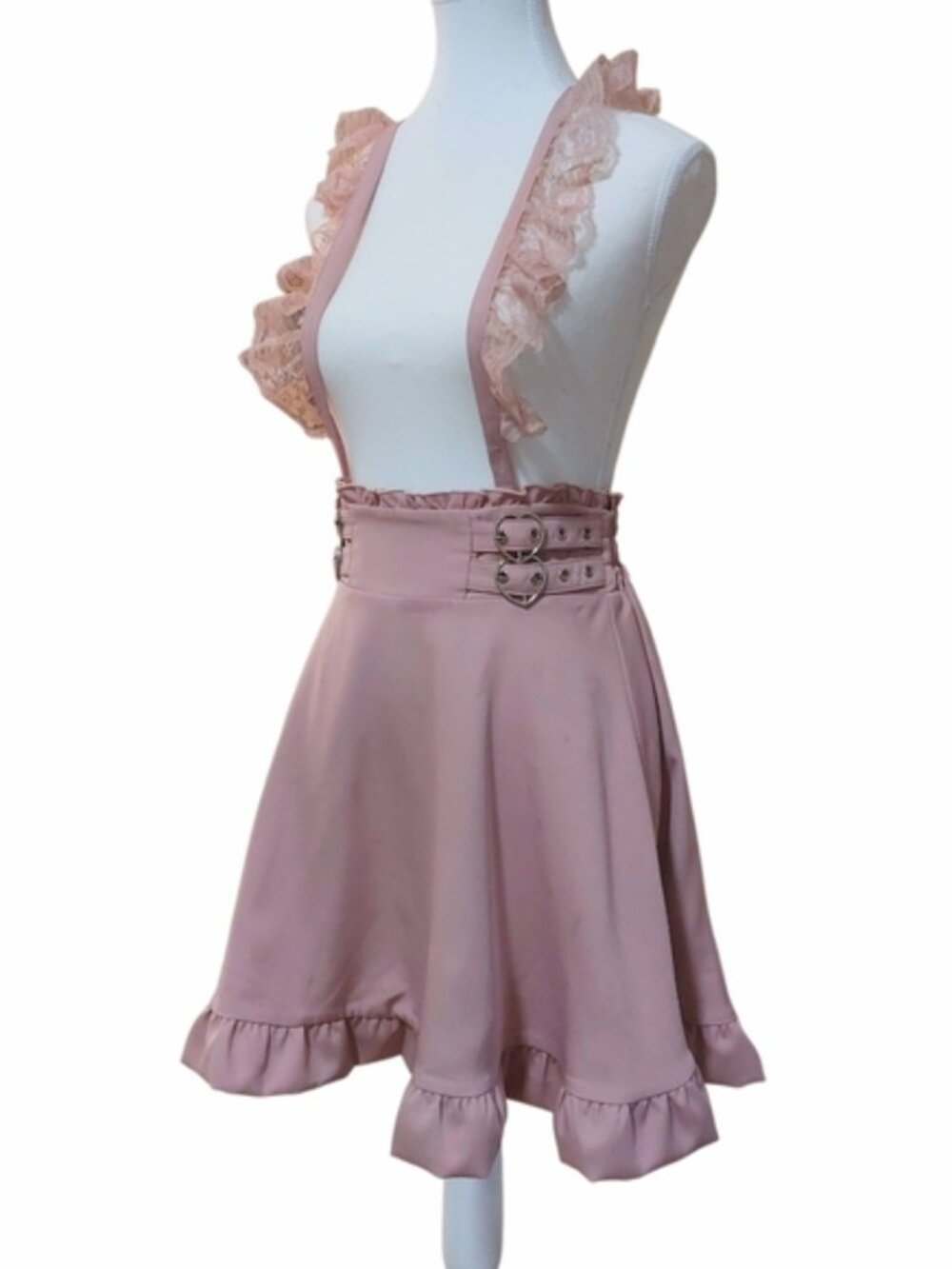MA*RS | Pink Heart Buckle Skirt